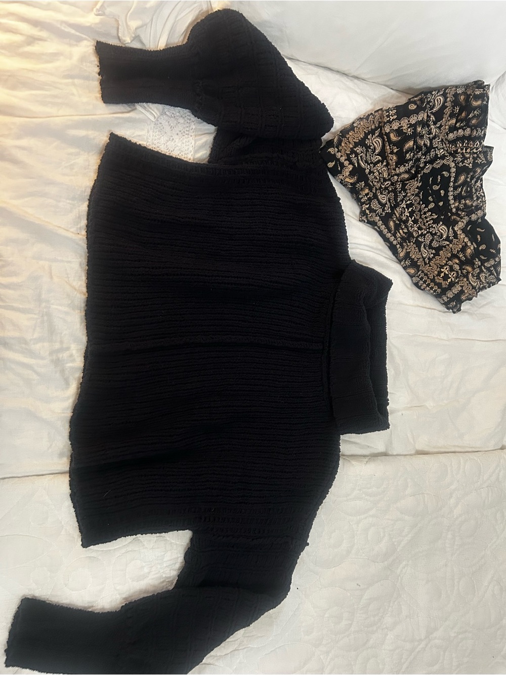 Free people soft knit cow neck sweater medium